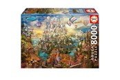 Puslespil - Educa 8000 pcs Dream Town - 80-19570