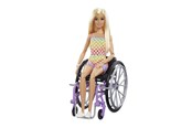 Dukker & Tilbehør - Barbie Fashionista Kørestol Ternet - HJT13