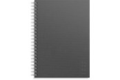 Blokke, Formularer & Notesbøger - Burde Notebook Textile dark grey lined A4 - 92757800