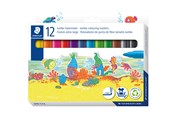 Skrive- og Tegneværktøjer - Staedtler Noris Fiberpen Jumbo 12stk/ass etui - 340 C12