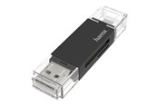 Hukommelseskort - adapter og kortlæser - Hama card reader - micro USB 2.0 / USB 2.0 - 00200130