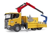 Legetøjsbil - Bruder Scania Super 560R Construction Lorry with Crane - BR3551