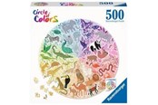 Puslespil - Ravensburger Circle of Colors Puzzles - Animals 500pcs. Floor - 171729