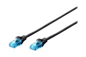 Netværkskabel - DIGITUS Professional patch cable - 10 m - black RAL 9005 - Sort - 10m - DK-1511-100/BLACK