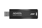 USB Stick - A-Data SC610 External SSD - 2TB - Sort - 2TB - USB Stick - SC610-2000G-CBK/RD