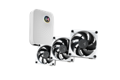 Kabinet Køler - HYTE THICC FP12 Fan 3 Pack - Kabinet køler - 120mm - Hvid med sorte vinger - 47 dBA - FAN-HYTE-FP12-BW-3NP