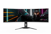 Skærm - 49" GIGABYTE AORUS CO49DQ - 5120x1440 - 144Hz - OLED - 18W USB-C - AORUS CO49DQ