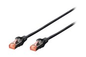 Netværkskabel - DIGITUS Professional patch cable - 2 m - black - Sort - 2m - DK-1644-020-BL-10