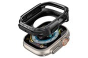 Smartwatch - Tilbehør - Spigen Rugged Armor - black - Apple Watch Ultra 3/2/1 - ACS05456