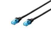 Netværkskabel - DIGITUS CAT 5e U-UTP Patch Cord - 5m - Sort - 5m - DK-1512-050/BL