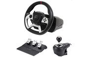 Spil tilbehør - MAXX TECH PRO FF RACING WHEEL KIT (WHEEL 3-PEDAL SET & SHIFTER) - Wired Wheel, gamepad and pedals set - Sony PlayStation 4 - MXT-PROFFW