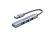 USB hub - Vention Mini Hub USB 3.0 to USB 3.0/3x2.0 0.15m USB hub - USB 3.0 - 3 ports - Grå - CKOHB