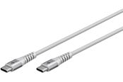 USB kabel - Pro USB-C <-> USB-C - Sleeve - 1m - Grå - 4040849701931