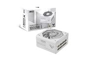 Strømforsyning - ASUS TUF GAMING 1000G - White Strømforsyning - 1000 Watt - 135 mm - ATX 3.1 - 80 Plus Gold certified - 90YE00S5-B0NA00