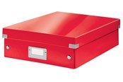 Arkivering & Opbevaring - Leitz Organiseringsboks Click & Store WOW Medium Rød - 60580026