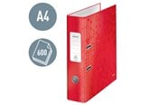 Arkivering & Opbevaring - Leitz Brevordner 180° WOW lamineret pap A4/80 mm Rød - 10050026