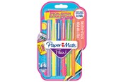 Skrive- og Tegneværktøjer - Paper Mate Flair Filtpenne | Mellempunkt (0,7 mm) | Assorterede retrofarver | 6 Stk - 2180626