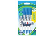 Skrive- og Tegneværktøjer - Paper Mate Kilometrico kuglepenne | Lang skrivning med mellempunkt (1,0 mm) | Blåt blæk | 80% genanvendt plast | 8 Stk - 2187679