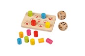 Brætspil - Goki Wood Shut the Box Mini Game - 56774