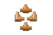 Kabel Organisering - D-LINE Adapter Kit 16x8mm 4 Pieces Oak Colored - ETFBAP1608O