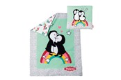 Dukke, bamse og udstyr - Heless Penguin Doll Blanket with Pillow - 1000