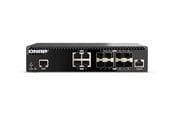 Switch - QNAP QSW-M3212R-8S4T Half-width Rackmount Full 10GbE L2 managed switch (8x 10GbE SFP+ / 4x 10GbE RJ45) - QSW-M3212R-8S4T