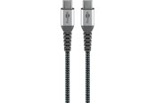 USB kabel - Goobay USB-C <-> USB-C - Sleeve - 0.5m - Sort - 4040849493010