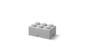 Børneværelse - LEGO Storage brick 6 - MEDIUM STONE GREY - 40000805