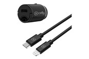 Mobil - Adaptere & Opladere - CELLY ProPower car power adapter - ultra compact - 24 pin USB-C - 20 Watt - CCMINILIGHT