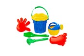 Udendørsleg - Cavallino Toys Cavallino Classic Bucket Set Blue 7 pieces. - 9460WD01