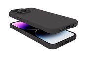 Mobil - Covers & Cases - CELLY Cromo Soft rubber case iPhone 15 Pro Max - Black - CROMO1056BK