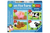 Puslespil - Ravensburger On the Farm first puzzle 2/3/4/5p - 10107302