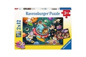 Puslespil - Ravensburger Animals In Space 2x12p - 12000857