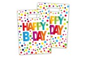 Legetøj - Folat BV Happy Birthday Confetti dispensing bags 8 pcs. - 65114