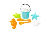 Udendørsleg - Cavallino Toys Cavallino Safari Classic Bucket Set with Sand Shapes Blue 9 pcs. - 9446SF01