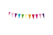 Boligindretning - Haza Witbaard Bunting multicolor (10m) - 405590