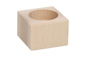 Kreativitet & Hobbyartikler - Playwood Tea light holder Square Beech wood 4cm - SL 204C