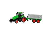 Legetøjsbil - Kids Globe Tractor with Trailer Light & Sound 1:32 - 510653