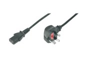 Strømkabel (intern) - DIGITUS power cable - power IEC 60320 C13 to BS 1363 - 1.8 m - AK-440107-018-S