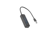 USB hub - Deltaco - hub - 4 ports USB hub - 4 ports - Sort - UH-734