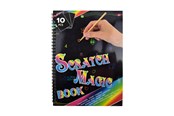 Kreativt Legetøj - Pocket Money Magisk Color Scratch Bog A4 10 Sider med Pen - 620958