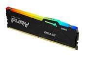 RAM - Kingston FURY Beast RGB DDR5-6400 - 16GB - CL32 - Single Channel (1 pcs) - AMD EXPO & Intel XMP - Sort med RGB - KF564C32BBEA-16