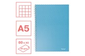 Blokke, Formularer & Notesbøger - Esselte Colour'Breeze A5 notesbog kvadreret, spiralindbundet Blå - 628466