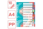 Arkivering & Opbevaring - Esselte Colour'Breeze A4-register 10 faner, PP - 628500