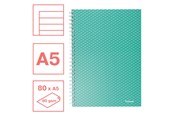 Blokke, Formularer & Notesbøger - Esselte Colour'Breeze A5 notesblok linjeret, spiralindbundet Grøn - 628472