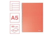 Blokke, Formularer & Notesbøger - Esselte Colour'Breeze A5 notesblok linjeret, spiralindbundet Koral - 628473