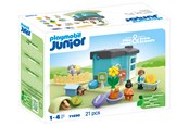 Playmobil - Playmobil 1.2.3 - JUNIOR: Dyrepension med godbidsmaskine - 71690