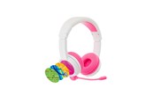 Hovedtelefoner/headset - onanoff BuddyPhones School+ Wireless - Pink - BT-BP-SCHOOLP-PINK