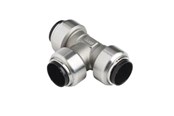 Pex-systemer - Roth Tee rustfrit stål 22 mm - 17046603.022