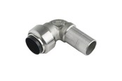 Pex-systemer - Roth vinkel 90° 15 mm muffe/nippel rustfrit stål - 17046604.315